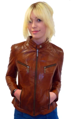Marianne Retro Indie Leather Jacket By MADCAP (T) -Trendify Shop Madcap Marianne Leather Jacket T5 37662.1666957632
