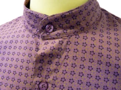 Byrd MADCAP Mens Retro Mod Mandarin Collar Shirt G -Trendify Shop Madcap Mod Mandrin Collar Shirt P2 36925.1666957729