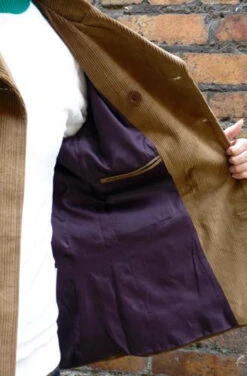 The Rare Breed - MADCAP Mens Retro Mod Jacket (C) -Trendify Shop Madcap Rare Breed Jacket Tan Cord1 79748.1666958209