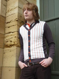 'Saturday Night, Sunday Morning' Mens Mod 2 Piece -Trendify Shop Madcap SNSM Polo Cardigan11 73038.1666958291