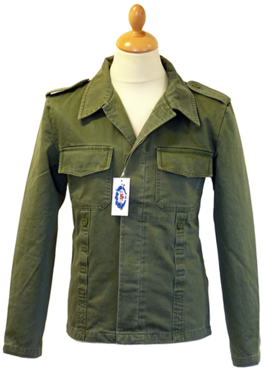 Vintage Lennon - MADCAP Retro Mod Military Jacket - Image 4
