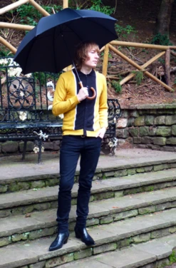 'Mustard Marriott' - Retro Mod Sixties Mens Polo -Trendify Shop Mustard Marriot1 04104.1666957485