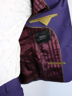 Tailored By Madcap Mod Mohair Suit Jacket (Plum) -Trendify Shop Purple mohair suit label1 19099.1664291253