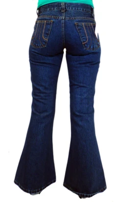 'Blast' - Retro Sixties/Seventies Denim Flares -Trendify Shop Retro Denim Flares Blue7 99809.1666957786