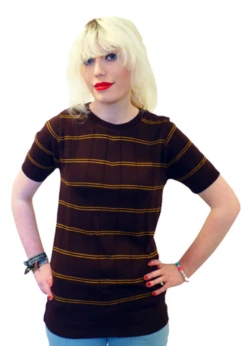 Telstar Retro 60s Knit T-Shirt B/M -Trendify Shop Telstar Womens Brown1 00238.1666957017