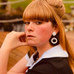 +ADA BINKS For Circles Earrings B -Trendify Shop ada binks circles earrings black2 84601.1661263686