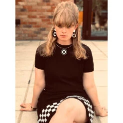 ADA BINKS For 60s Circles Choker W -Trendify Shop ada binks circles necklace black3 70305.1661263697 1