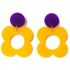 + Honeycomb MADCAP X ADA BINKS Cut-Out Earrings O -Trendify Shop ada binks for madcap england cutout drop earrings yellow 1 52301.1692023248