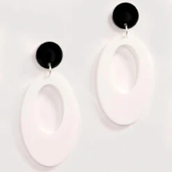 +ADA BINKS For Mod Oval Earrings W -Trendify Shop ada binks oval earrings white 33179.1661263765