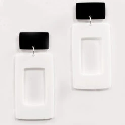 Trendify Shop -Trendify Shop ada binks rectangle earrings white 66809.1661263796 1