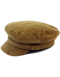 Beatle Retro Cord Lennon Hat (F) -Trendify Shop beatle hat fawn 4 46495.1661270987
