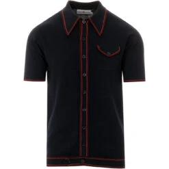 Crawdaddy Micro Dash Knit Polo (WW) -Trendify Shop crawdaddy navy 01 75501.1661270502 4