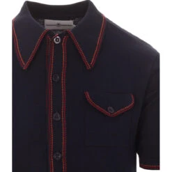 Crawdaddy Micro Dash Knit Polo (WW) -Trendify Shop crawdaddy navy 03 92706.1661270504 4