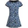 Dollierocker Op Art Mod Dress BLUE -Trendify Shop dollierocker trip op art dress blue 2 16840.1661266589