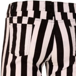 Holy Roller Retro Stripe Flares R/B -Trendify Shop holy roller black white 04 70642.1661261465