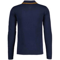 Junot Mod Waffle Stripe Knit Polo B -Trendify Shop maadcap england junot popcorn waffle polo navy 4 94933.1668164094 2