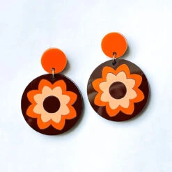 +Daydream MADCAP X ADA BINKS Flower Drop Earrings 13 +Daydream MADCAP X ADA BINKS Flower Drop Earrings -Trendify Shop madcap ada binks round flower orange3 33079.1661260131