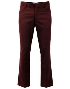 Logan Bootcut Hopsack Trousers (Br) -Trendify Shop madcap bootcut hopsack trousers burgundy 4 88701.1661269348 1