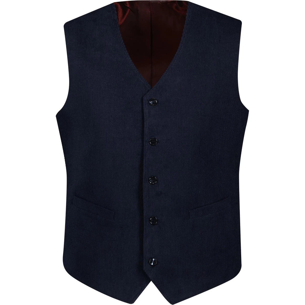 Manero Retro 70s Cord Waistcoat (B) 11 Manero Retro 70s Cord Waistcoat (B) - Image 9
