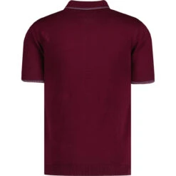 Crawdaddy Micro Dash Knit Polo (IP) -Trendify Shop madcap crawdaddy polo zinfandel back 74530.1679657985 7