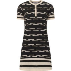 Zinnia Retro Mod Dash Knitted Dress -Trendify Shop madcap dash knitted dress pirate front 59405.1661260997