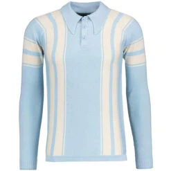 Acid Test Mod LS Big Collar Polo WS -Trendify Shop madcap england acid test knitted polo winter sky 1 58222.1668163883 3