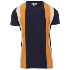 Bolan Retro Smart Bellbottom Flares -Trendify Shop madcap england afterglow stripe tee navy 2 23890.1661265322