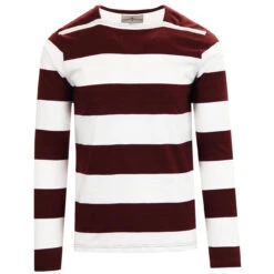 Ally Pally Mod Straight Neck LS Tee -Trendify Shop madcap england ally pally straight neck block stripe tee zinfandel 3 73277.1661266310 1