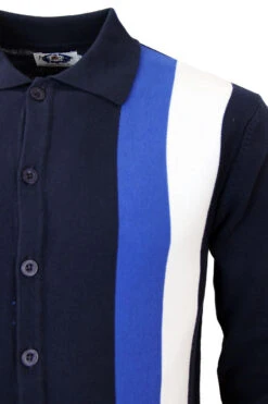 Best Retro Mod Panel Polo Cardigan -Trendify Shop madcap england best polo navy2 00053.1661273420