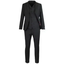 3 Button Mohair Suit Blazer (Black) -Trendify Shop madcap england black suit blazer 4 13744.1664290970