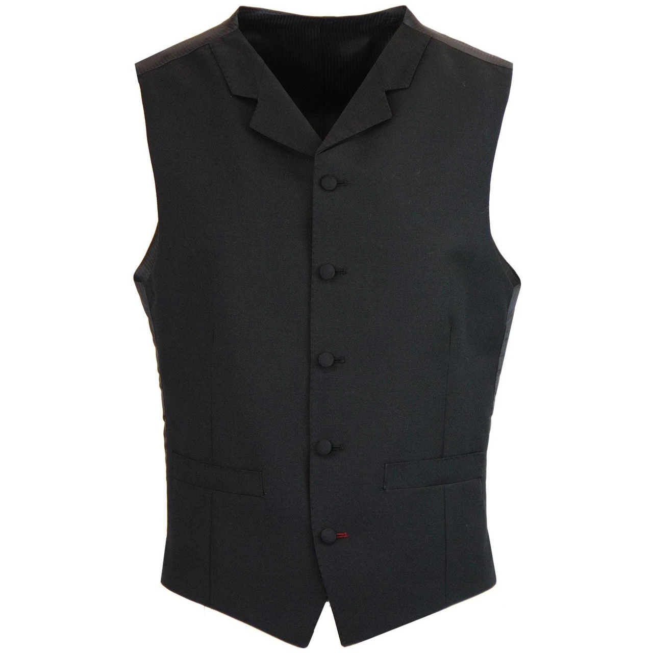 Mod Mohair Lapel Waistcoat (Black) 4 Mod Mohair Lapel Waistcoat (Black) - Image 2