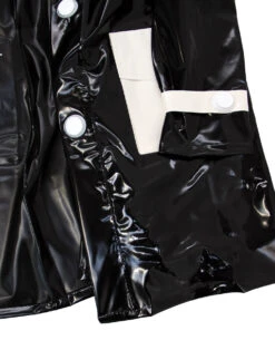 Robin Mod 2 Tone PVC Raincoat (Red) -Trendify Shop madcap england black white pvc coat 1 45634.1661270729 2