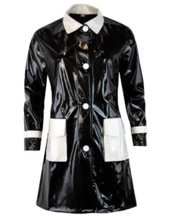 Robin Mod 2 Tone PVC Raincoat (V)