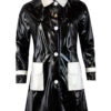 Robin Mod 2 Tone PVC Raincoat (W/B) -Trendify Shop madcap england black white pvc coat 4 44445.1661270725 4