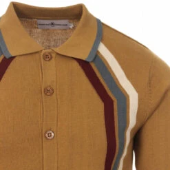Blast Mod Stripe Polo Cardigan (F) -Trendify Shop madcap england blast polo cardigan fall leaf 3 71646.1661264807