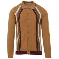 Blast Mod Stripe Polo Cardigan (R) -Trendify Shop madcap england blast polo cardigan fall leaf 4 23233.1661264805 1