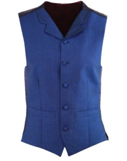 60s Mod Mohair Tonic Waistcoat BLUE -Trendify Shop madcap england blue tonic mohair waistcoat 7 50805.1661267745