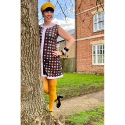 Blur Centre Stripe 60s Mod Dress 10 Blur Centre Stripe 60s Mod Dress -Trendify Shop madcap england blur optical dot dress2 19142.1661263446