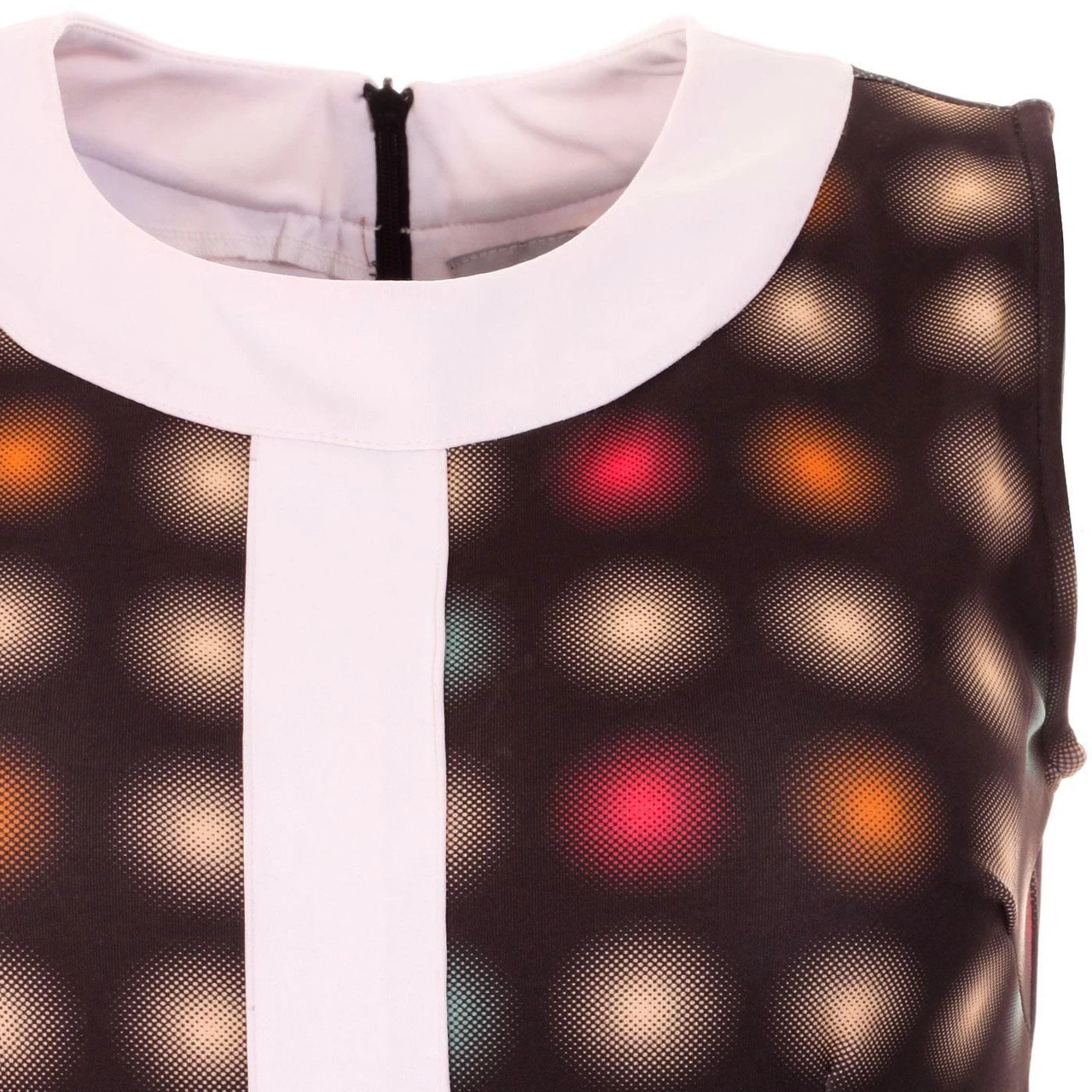 Blur Centre Stripe 60s Mod Dress 7 Blur Centre Stripe 60s Mod Dress - Image 5