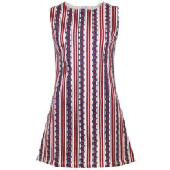 Isetta 60s Mod Bubble Stripe Dress -Trendify Shop madcap england bubble print mod stripe dress 3 02128.1661266770