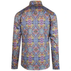 Capo Mod Paisley Spear Collar Shirt -Trendify Shop madcap england capo psychedelic paisley shirt 3 38960.1661266042