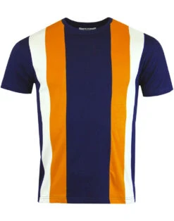 Afterglow Mod Stripe Panel Tee (C) -Trendify Shop madcap england centre panel tee navy a 40282.1661269221