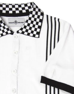 Charlie Mod Check Collar Polo Shirt -Trendify Shop madcap england checkerboard collar polo 2 08635.1661268334