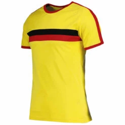 Disco Ringer Retro 70s Stripe Tee E 12 Disco Ringer Retro 70s Stripe Tee E -Trendify Shop madcap england chest stripe taped sleeve ringer tee yellow 1 32311.1664289434