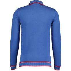 Coltrane Mod Jacquard Knit Polo Z -Trendify Shop madcap england coltrane jacqaurd polo federal blue 1 53435.1683192621