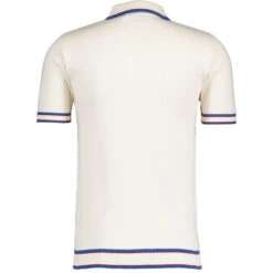 Miles Mod Jacquard Knit Polo (FB) -Trendify Shop madcap england coltrane jacqaurd polo short sleeve white 1 88921.1683729615 2