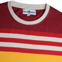 Cosmo Retro 1970s Stripe T-shirt BB -Trendify Shop madcap england cosmo retro stripe tee russet 2 21836.1661266426