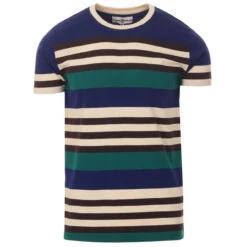 Cosmo Retro 1970s Stripe T-shirt BB -Trendify Shop madcap england cosmo stripe tee beacon 4 86801.1661261787