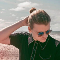 Crawdaddy Micro Dash Knit Polo (F) -Trendify Shop madcap england crawdaddy black3 65540.1661274028