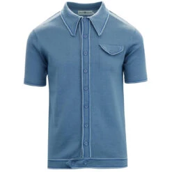 Crawdaddy Micro Dash Knit Polo (IP) -Trendify Shop madcap england crawdaddy knitted polo flintstone 9 59313.1661266151 7